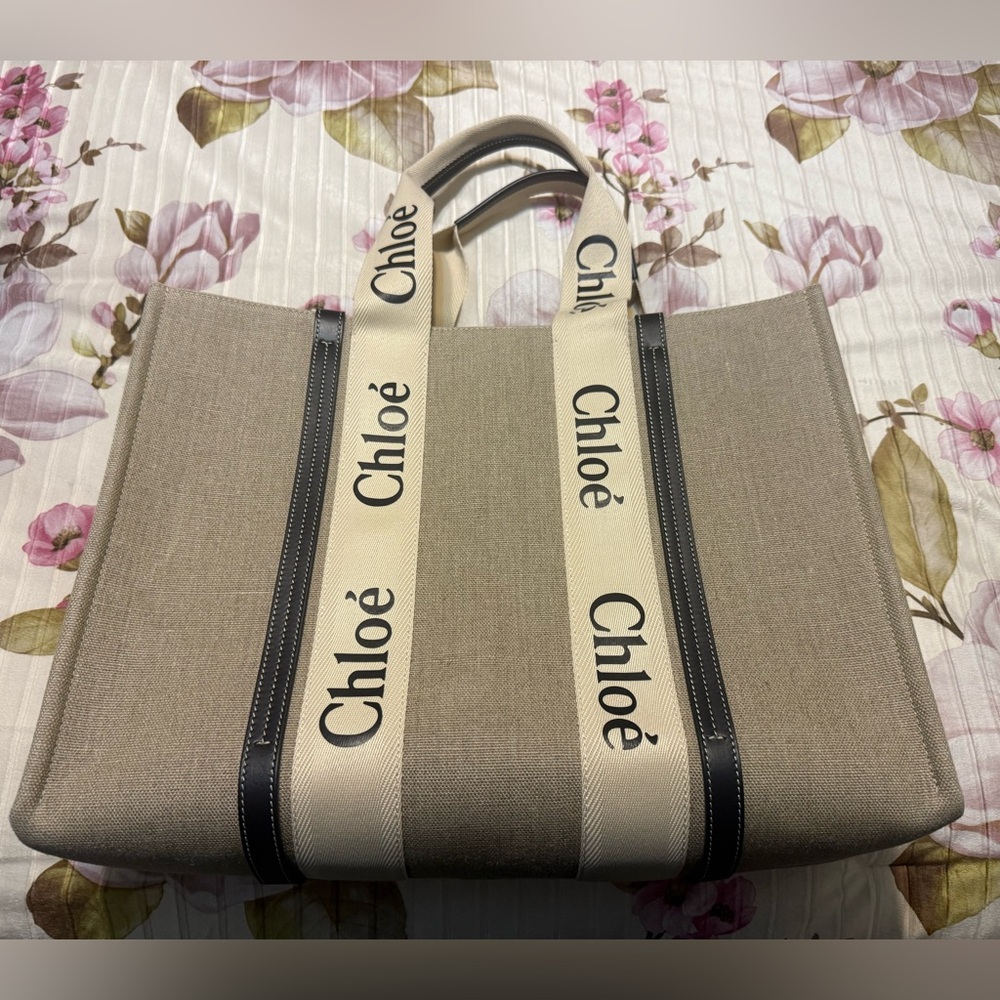 Chloe Woody Large Tote Bag NEW - Picture 6 of 6